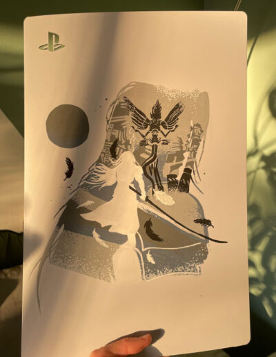 Une façade de PlayStation 5 customisée